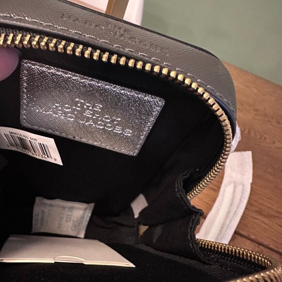 NWT! New Marc Jacobs Hot Shot Crossbody Leather Bag -Silver multi - Picture 8 of 12